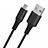 Kabel USB 2.0 Android Universal A06 Schwarz