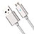 Kabel USB 2.0 Android Universal A08 Silber