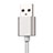 Kabel USB 2.0 Android Universal A08 Silber