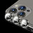 Kameraschutz Gehärtetes Glas Glasfolie Skins zum Aufkleben C08 Panzerglas für Apple iPhone 13 Pro Schwarz