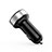 Kfz-Ladegerät Adapter 2.4A Dual USB Zweifach Stecker Fast Charge Universal Schwarz