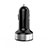Kfz-Ladegerät Adapter 2.4A Dual USB Zweifach Stecker Fast Charge Universal Schwarz