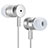 Kopfhörer Stereo Sport Ohrhörer In Ear Headset H31 Silber
