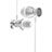 Kopfhörer Stereo Sport Ohrhörer In Ear Headset H34 Silber