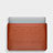 Leder Handy Tasche Sleeve Schutz Hülle L02 für Apple MacBook Air 13 zoll Braun