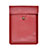 Leder Handy Tasche Sleeve Schutz Hülle L09 für Apple MacBook Air 13.3 zoll (2018) Rot