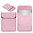 Leder Handy Tasche Sleeve Schutz Hülle L19 für Apple MacBook Pro 13 zoll (2020) Rosa