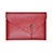 Leder Handy Tasche Sleeve Schutz Hülle L22 für Apple MacBook Pro 13 zoll Rot