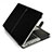 Leder Handy Tasche Sleeve Schutz Hülle L24 für Apple MacBook 12 zoll Schwarz