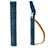 Leder Hülle Schreibzeug Schreibgerät Beutel Halter mit Abnehmbare Gummiband P02 für Apple Pencil Apple iPad Pro 10.5 Blau