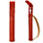 Leder Hülle Schreibzeug Schreibgerät Beutel Halter mit Abnehmbare Gummiband P02 für Apple Pencil Apple iPad Pro 10.5 Rot