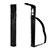 Leder Hülle Schreibzeug Schreibgerät Beutel Halter mit Abnehmbare Gummiband P02 für Apple Pencil Apple iPad Pro 10.5 Schwarz