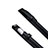 Leder Hülle Schreibzeug Schreibgerät Beutel Halter mit Abnehmbare Gummiband P03 für Apple Pencil Apple iPad Pro 12.9 (2017) Schwarz