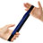 Leder Hülle Schreibzeug Schreibgerät Beutel Halter mit Abnehmbare Gummiband P03 für Apple Pencil Apple iPad Pro 12.9 Blau