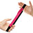 Leder Hülle Schreibzeug Schreibgerät Beutel Halter mit Abnehmbare Gummiband P03 für Apple Pencil Apple iPad Pro 12.9 Pink