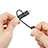 Lightning USB Ladekabel Kabel Android Micro USB C01 für Apple iPhone Xs Schwarz