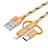 Lightning USB Ladekabel Kabel Android Micro USB Type-C 25cm S01