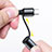 Lightning USB Ladekabel Kabel Android Micro USB Type-C ML06 Schwarz