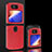 Luxus Leder Hülle Handyhülle und Kunststoff Schutzhülle Hartschalen Tasche BH2 für Motorola Moto RAZR (2022) 5G Rot