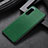 Luxus Leder Hülle Handyhülle und Kunststoff Schutzhülle Hartschalen Tasche für Sony Xperia 5 III Grün
