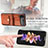 Luxus Leder Hülle Handyhülle und Kunststoff Schutzhülle Hartschalen Tasche H03 für Samsung Galaxy Z Flip4 5G