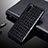 Luxus Leder Hülle Handyhülle und Kunststoff Schutzhülle Hartschalen Tasche S01 für Sony Xperia 5 IV Schwarz