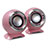 Mini Lautsprecher Stereo Speaker Rosa