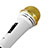 Mini-Stereo-Mikrofon Mic 3.5 mm Klinkenbuchse Mit Stand M07 Weiß