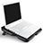 NoteBook Halter Halterung Kühler Cooler Kühlpad Lüfter Laptop Ständer 9 Zoll bis 16 Zoll Universal M06 für Apple MacBook Pro 13 zoll Retina Schwarz