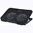 NoteBook Halter Halterung Kühler Cooler Kühlpad Lüfter Laptop Ständer 9 Zoll bis 16 Zoll Universal M16 für Apple MacBook Pro 15 zoll Retina Schwarz
