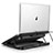 NoteBook Halter Halterung Kühler Cooler Kühlpad Lüfter Laptop Ständer 9 Zoll bis 16 Zoll Universal M18 für Apple MacBook Air 13 zoll (2020) Schwarz