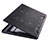 NoteBook Halter Halterung Kühler Cooler Kühlpad Lüfter Laptop Ständer 9 Zoll bis 16 Zoll Universal M22 für Apple MacBook Pro 13 zoll Retina Schwarz