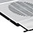 NoteBook Halter Halterung Kühler Cooler Kühlpad Lüfter Laptop Ständer 9 Zoll bis 16 Zoll Universal M26 für Apple MacBook Pro 15 zoll Silber