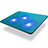 NoteBook Halter Halterung Kühler Cooler Kühlpad Lüfter Laptop Ständer 9 Zoll bis 17 Zoll Universal L04 für Samsung Galaxy Book Flex 13.3 NP930QCG Blau