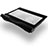 NoteBook Halter Halterung Kühler Cooler Kühlpad Lüfter Laptop Ständer 9 Zoll bis 17 Zoll Universal L05 für Apple MacBook Pro 15 zoll Retina Schwarz