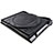NoteBook Halter Halterung Kühler Cooler Kühlpad Lüfter Laptop Ständer 9 Zoll bis 17 Zoll Universal L05 für Apple MacBook Pro 15 zoll Retina Schwarz