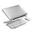 NoteBook Halter Halterung Laptop Ständer Universal K01 für Samsung Galaxy Book Flex 15.6 NP950QCG Silber