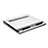 NoteBook Halter Halterung Laptop Ständer Universal K01 für Samsung Galaxy Book Flex 15.6 NP950QCG Silber