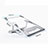 NoteBook Halter Halterung Laptop Ständer Universal K03 für Apple MacBook Pro 13 zoll (2020) Silber