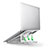 NoteBook Halter Halterung Laptop Ständer Universal K03 für Samsung Galaxy Book Flex 13.3 NP930QCG Silber