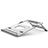 NoteBook Halter Halterung Laptop Ständer Universal K05 für Samsung Galaxy Book Flex 13.3 NP930QCG Silber