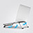NoteBook Halter Halterung Laptop Ständer Universal K05 für Samsung Galaxy Book Flex 13.3 NP930QCG Silber