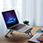 NoteBook Halter Halterung Laptop Ständer Universal K06 für Samsung Galaxy Book Flex 15.6 NP950QCG Dunkelgrau