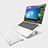 NoteBook Halter Halterung Laptop Ständer Universal K08 für Samsung Galaxy Book Flex 15.6 NP950QCG Silber
