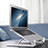 NoteBook Halter Halterung Laptop Ständer Universal K13 für Apple MacBook Air 13 zoll Silber