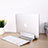 NoteBook Halter Halterung Laptop Ständer Universal S01 für Apple MacBook Air 13 zoll Silber