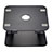 NoteBook Halter Halterung Laptop Ständer Universal S08 für Apple MacBook Pro 13 zoll (2020) Schwarz