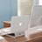 NoteBook Halter Halterung Laptop Ständer Universal S11 für Apple MacBook Pro 15 zoll Silber