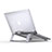 NoteBook Halter Halterung Laptop Ständer Universal T10 für Samsung Galaxy Book Flex 13.3 NP930QCG Silber