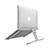 NoteBook Halter Halterung Laptop Ständer Universal T12 für Apple MacBook 12 zoll Silber